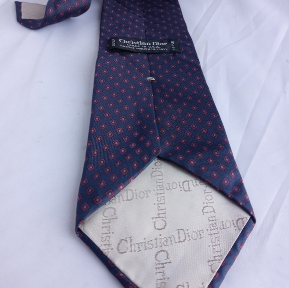 Christian Dior Vintage Men Silk Tie - Picture 2 of 5